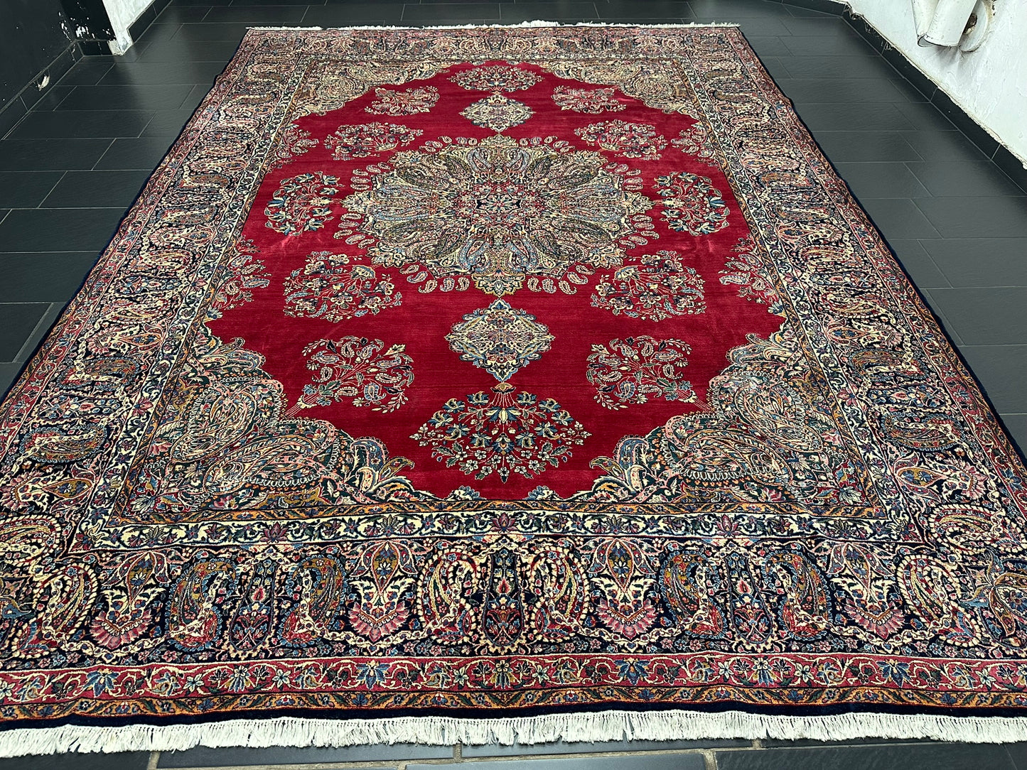 Handgeknüpfter Kirman lawer Orient Palast Teppich 405x295 cm