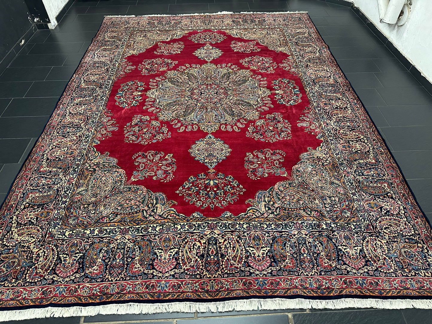 Handgeknüpfter Kirman lawer Orient Palast Teppich 405x295 cm