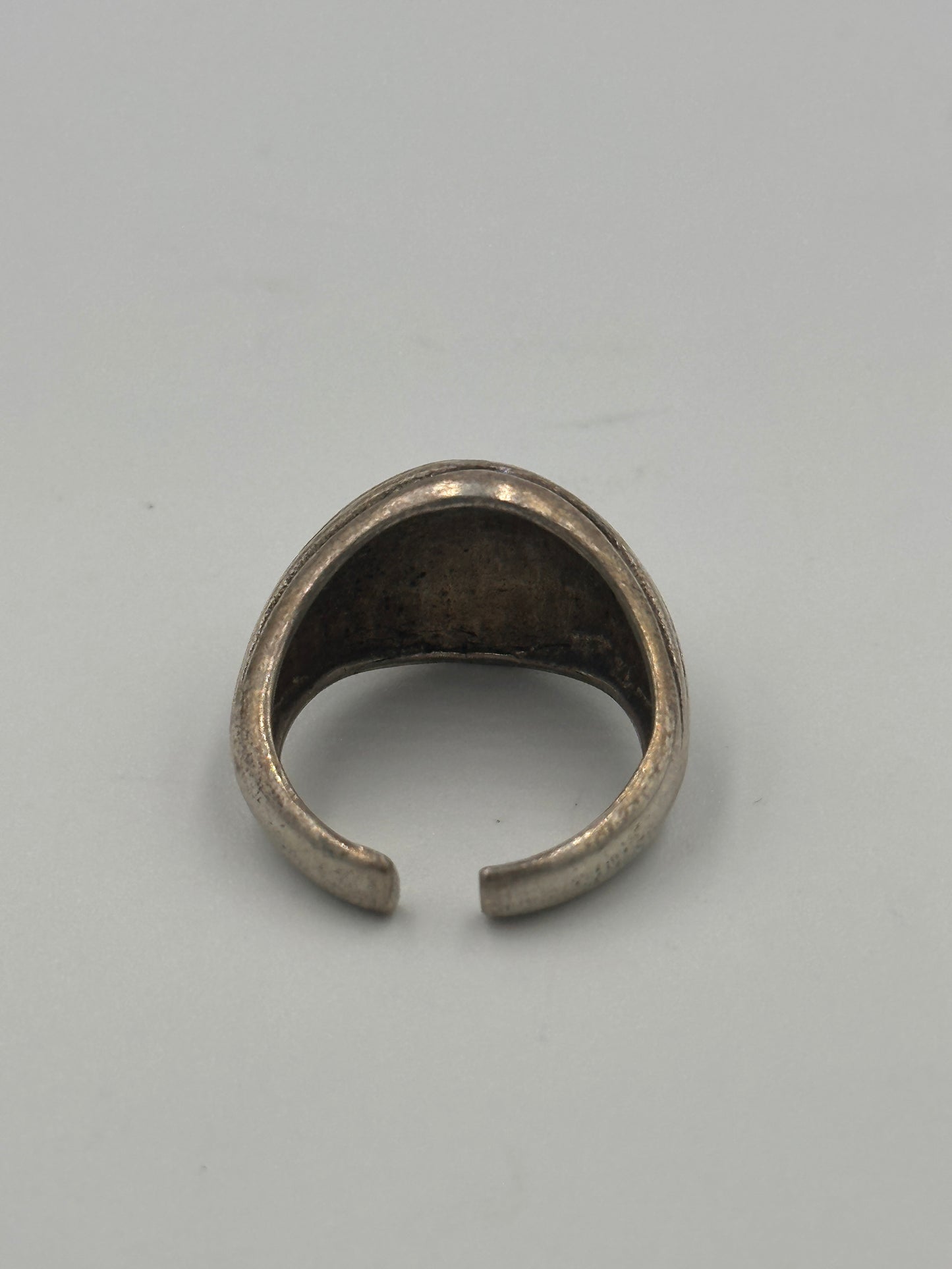 Vintage Silber (800) Ring in Wellenform