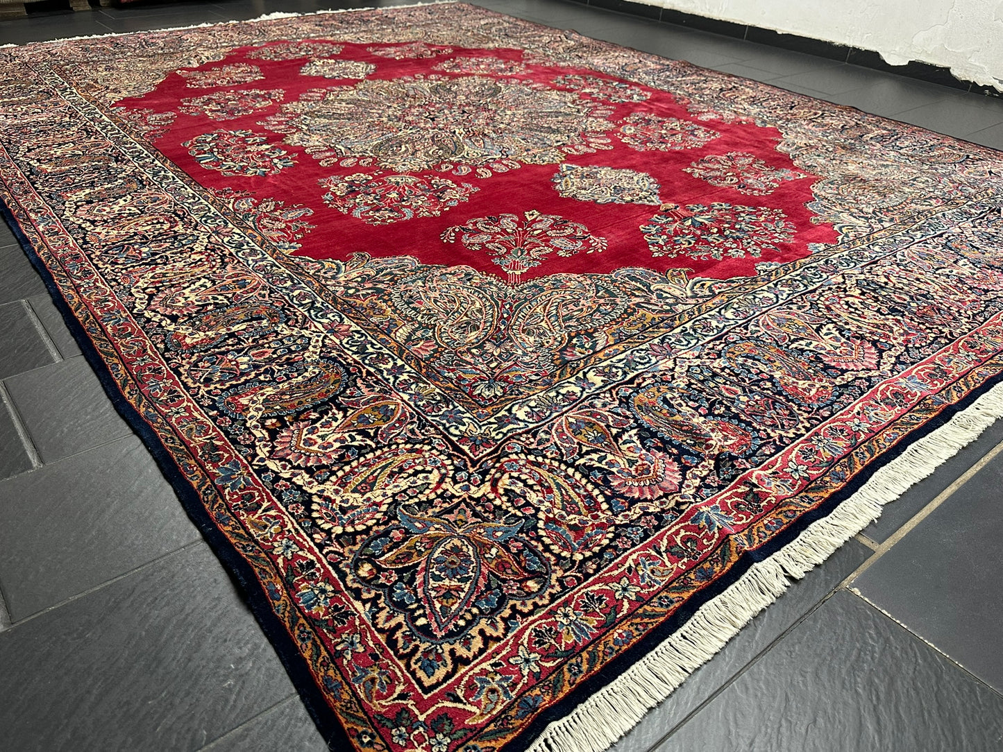 Handgeknüpfter Kirman lawer Orient Palast Teppich 405x295 cm