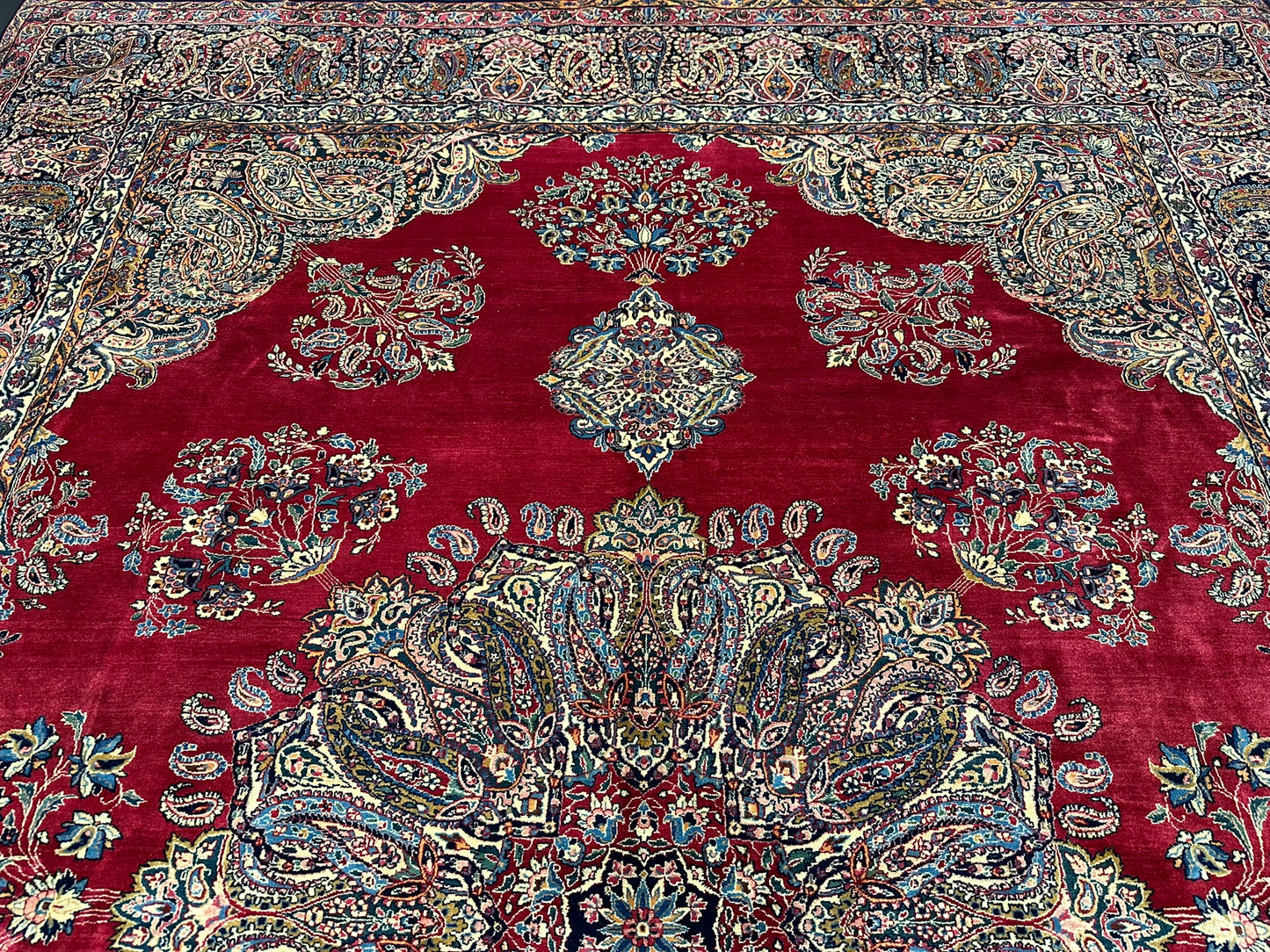 Handgeknüpfter Kirman lawer Orient Palast Teppich 405x295 cm