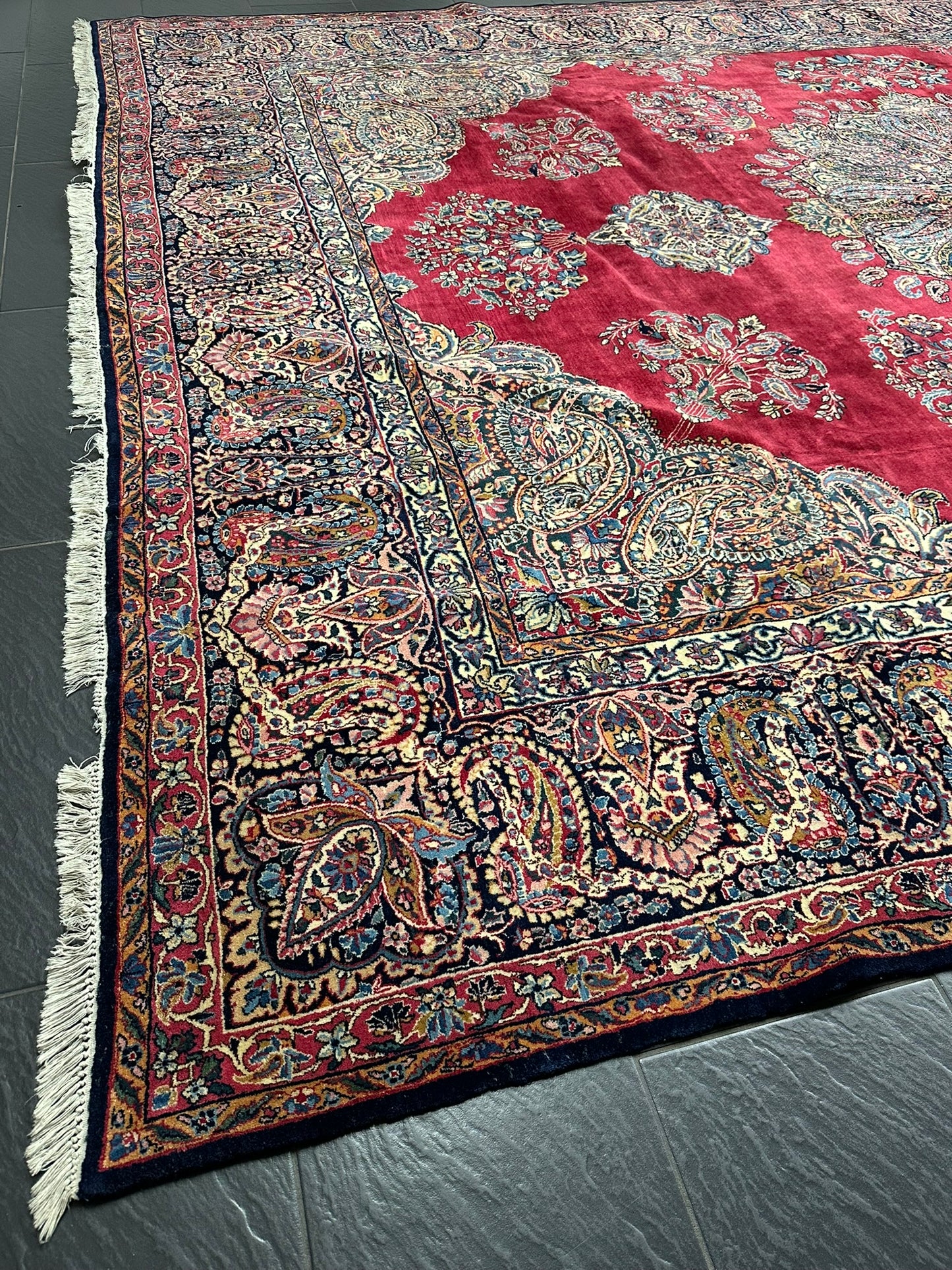 Handgeknüpfter Kirman lawer Orient Palast Teppich 405x295 cm