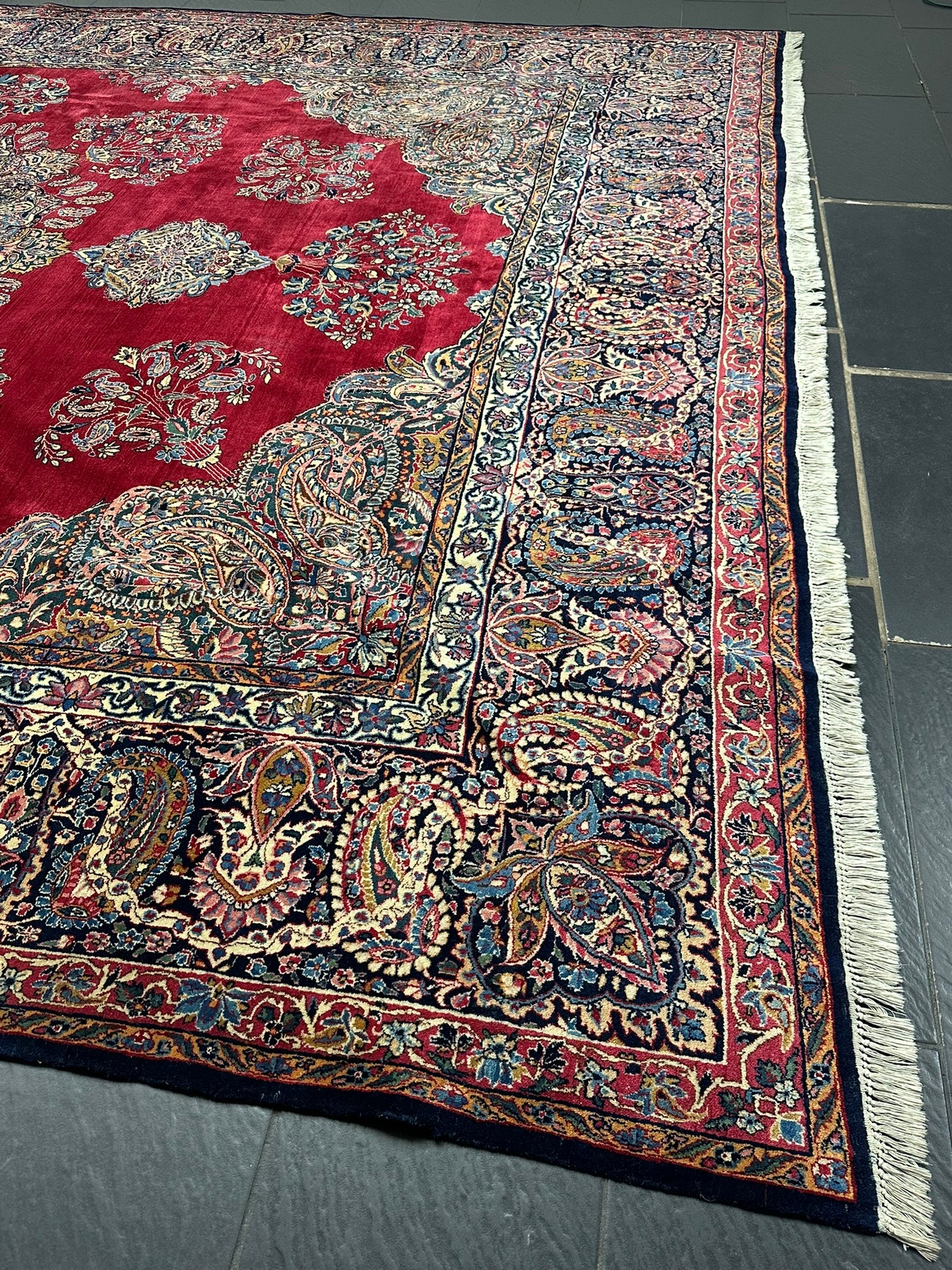 Handgeknüpfter Kirman lawer Orient Palast Teppich 405x295 cm