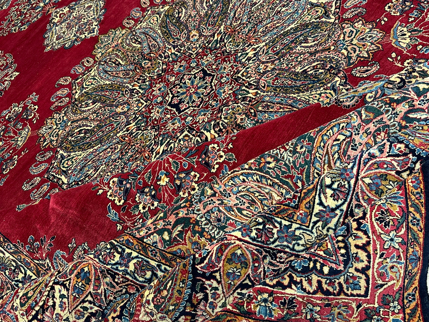Handgeknüpfter Kirman lawer Orient Palast Teppich 405x295 cm