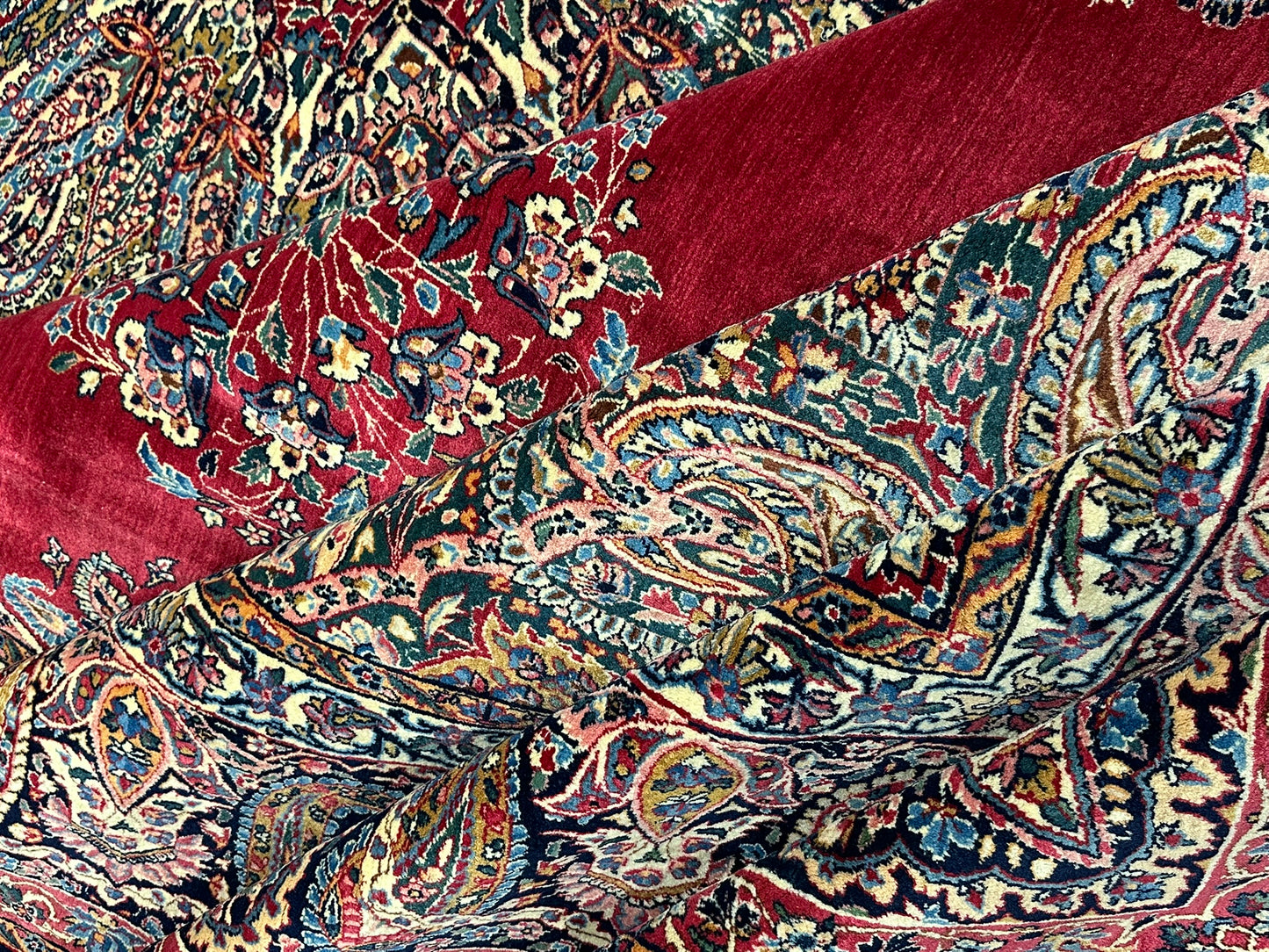 Handgeknüpfter Kirman lawer Orient Palast Teppich 405x295 cm