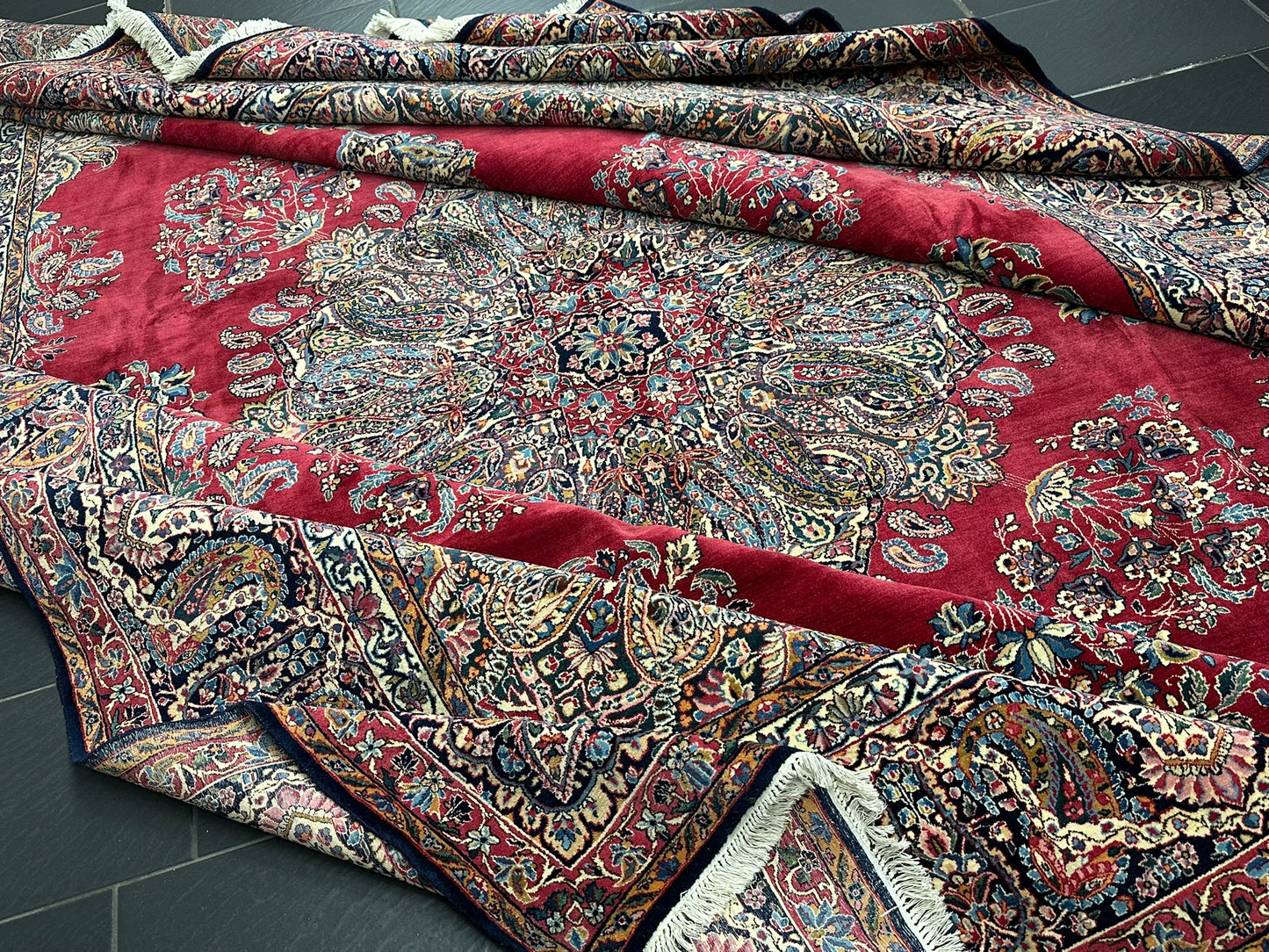 Handgeknüpfter Kirman lawer Orient Palast Teppich 405x295 cm
