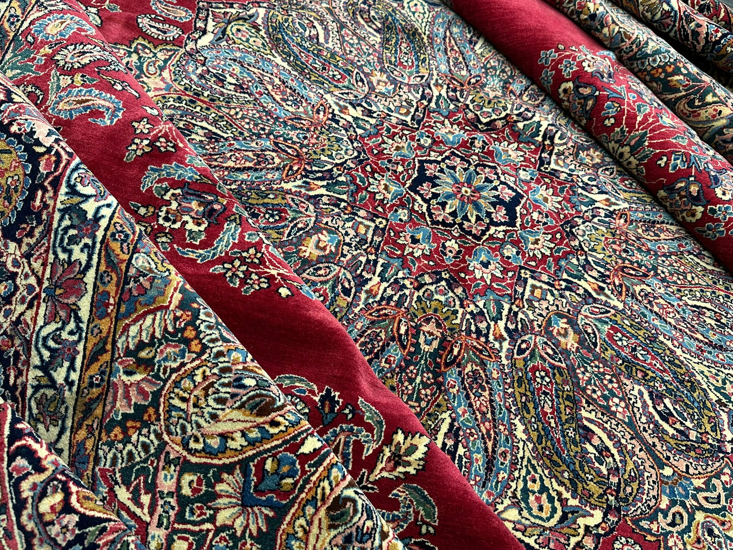 Handgeknüpfter Kirman lawer Orient Palast Teppich 405x295 cm