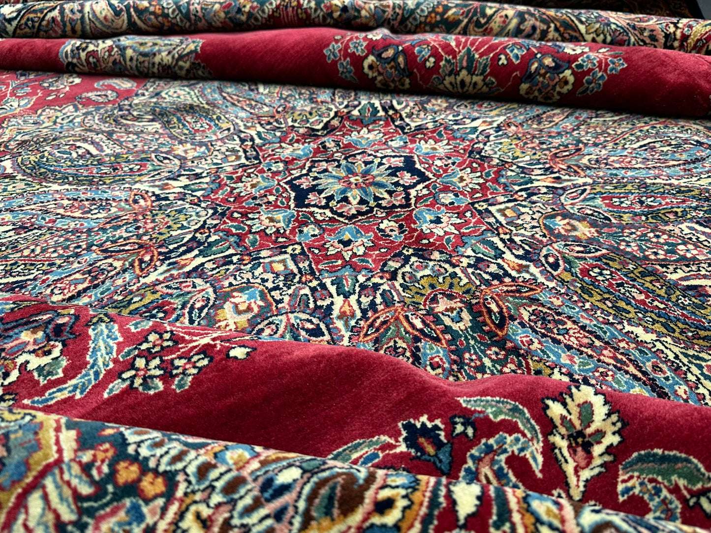 Handgeknüpfter Kirman lawer Orient Palast Teppich 405x295 cm