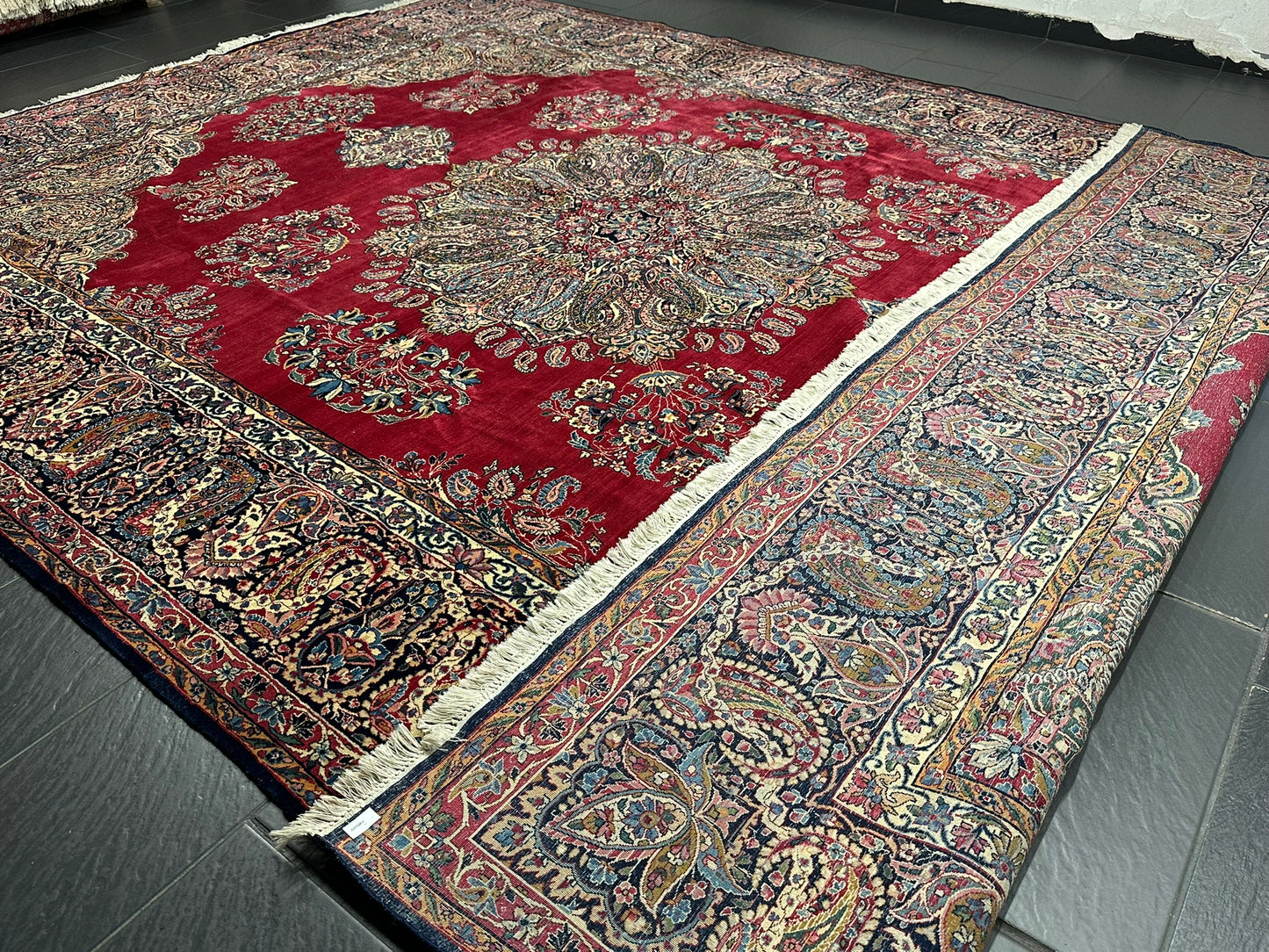 Handgeknüpfter Kirman lawer Orient Palast Teppich 405x295 cm
