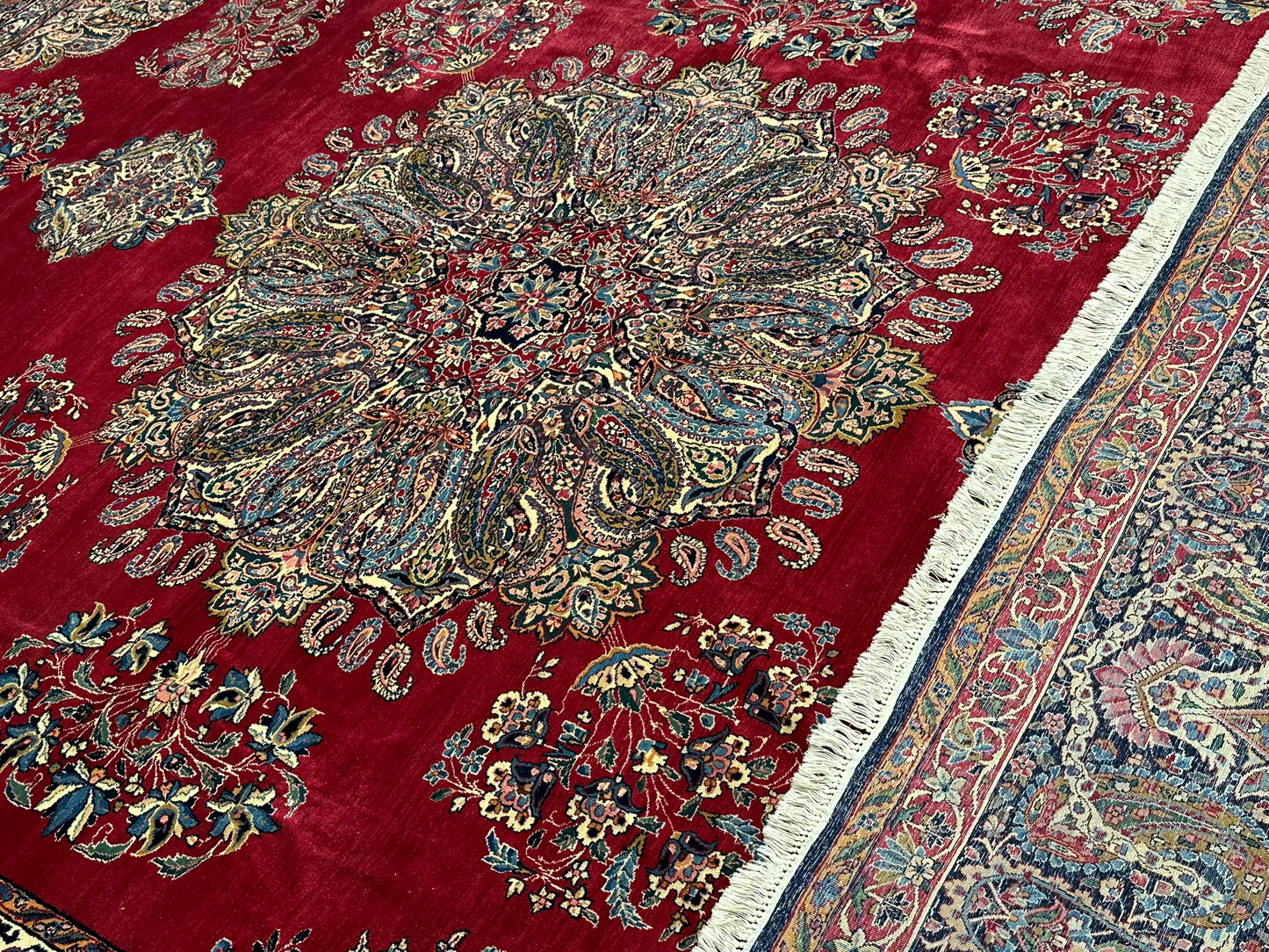 Handgeknüpfter Kirman lawer Orient Palast Teppich 405x295 cm