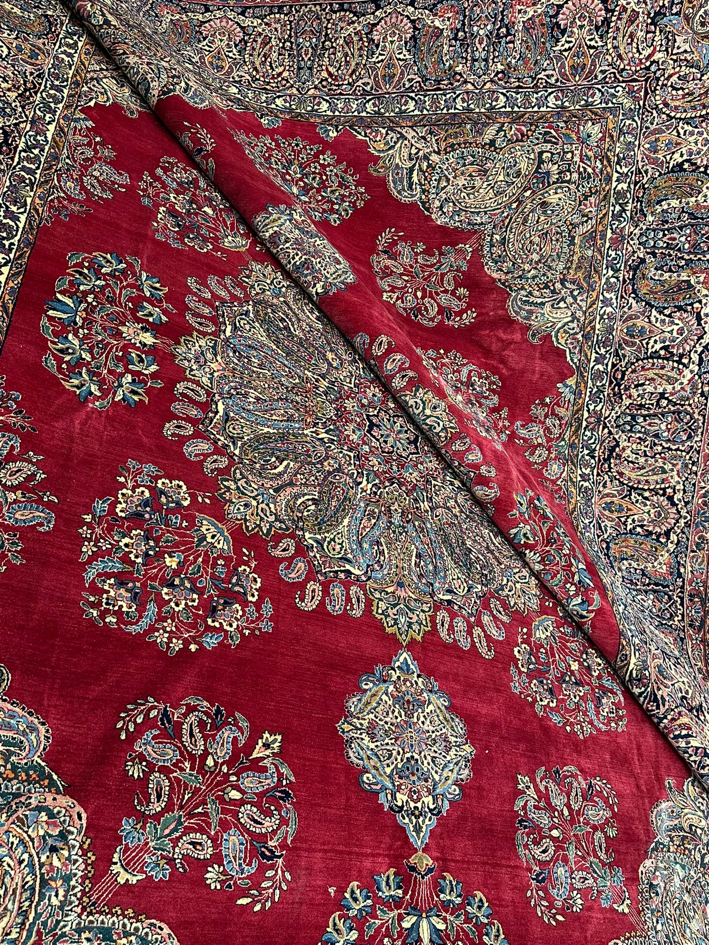 Handgeknüpfter Kirman lawer Orient Palast Teppich 405x295 cm
