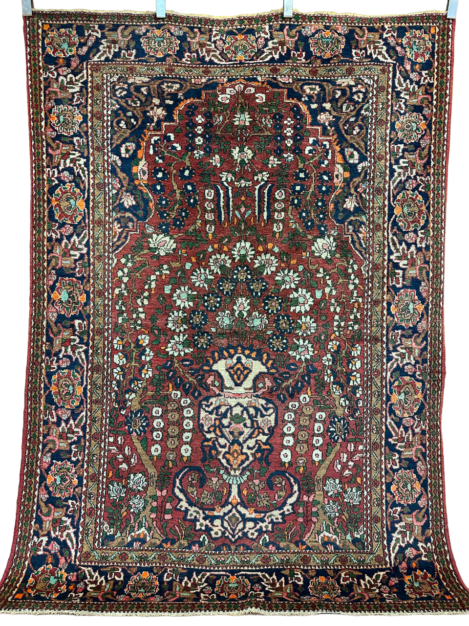 Antiker Handgeknüpfter Perser Orientteppich Isfahan  204x144cm