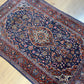 Antik Orientteppich handgeknüpft Keschan Korkwolle  Naturfarben 200x130 cm