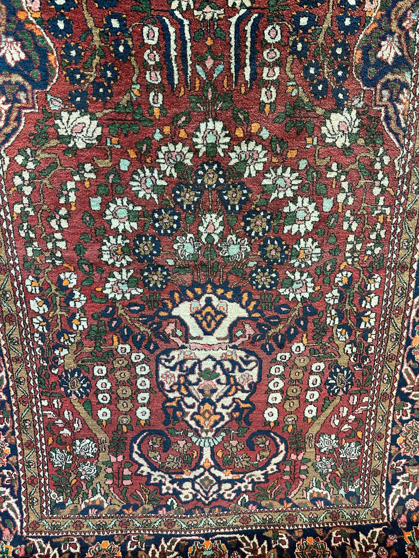 Antiker Handgeknüpfter Perser Orientteppich Isfahan  204x144cm