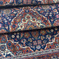 Antik Orientteppich handgeknüpft Keschan Korkwolle  Naturfarben 200x130 cm