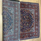 Antik Orientteppich handgeknüpft Keschan Korkwolle  Naturfarben 200x130 cm