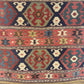 Antik Orientteppich handgewebt Türkei Kelim Naturfarben 120x100 cm