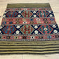 Antik Orientteppich handgewebt Türkei Kelim Naturfarben 120x100 cm