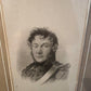 Grafik Kunst (XIX) Antikes Portrait Gottlob Thümmel Rückseite mit Lebenslauf