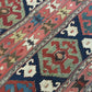 Antik Orientteppich handgewebt Türkei Kelim Naturfarben 120x100 cm