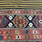 Antik Orientteppich handgewebt Türkei Kelim Naturfarben 120x100 cm