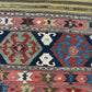 Antik Orientteppich handgewebt Türkei Kelim Naturfarben 120x100 cm