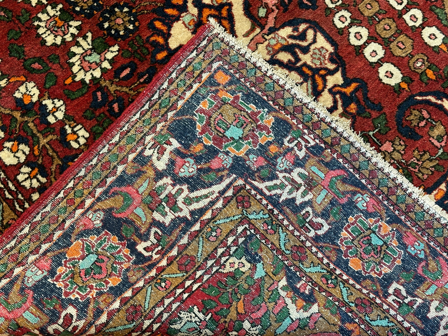 Antiker Handgeknüpfter Perser Orientteppich Isfahan  204x144cm