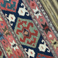 Antik Orientteppich handgewebt Türkei Kelim Naturfarben 120x100 cm