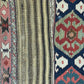 Antik Orientteppich handgewebt Türkei Kelim Naturfarben 120x100 cm