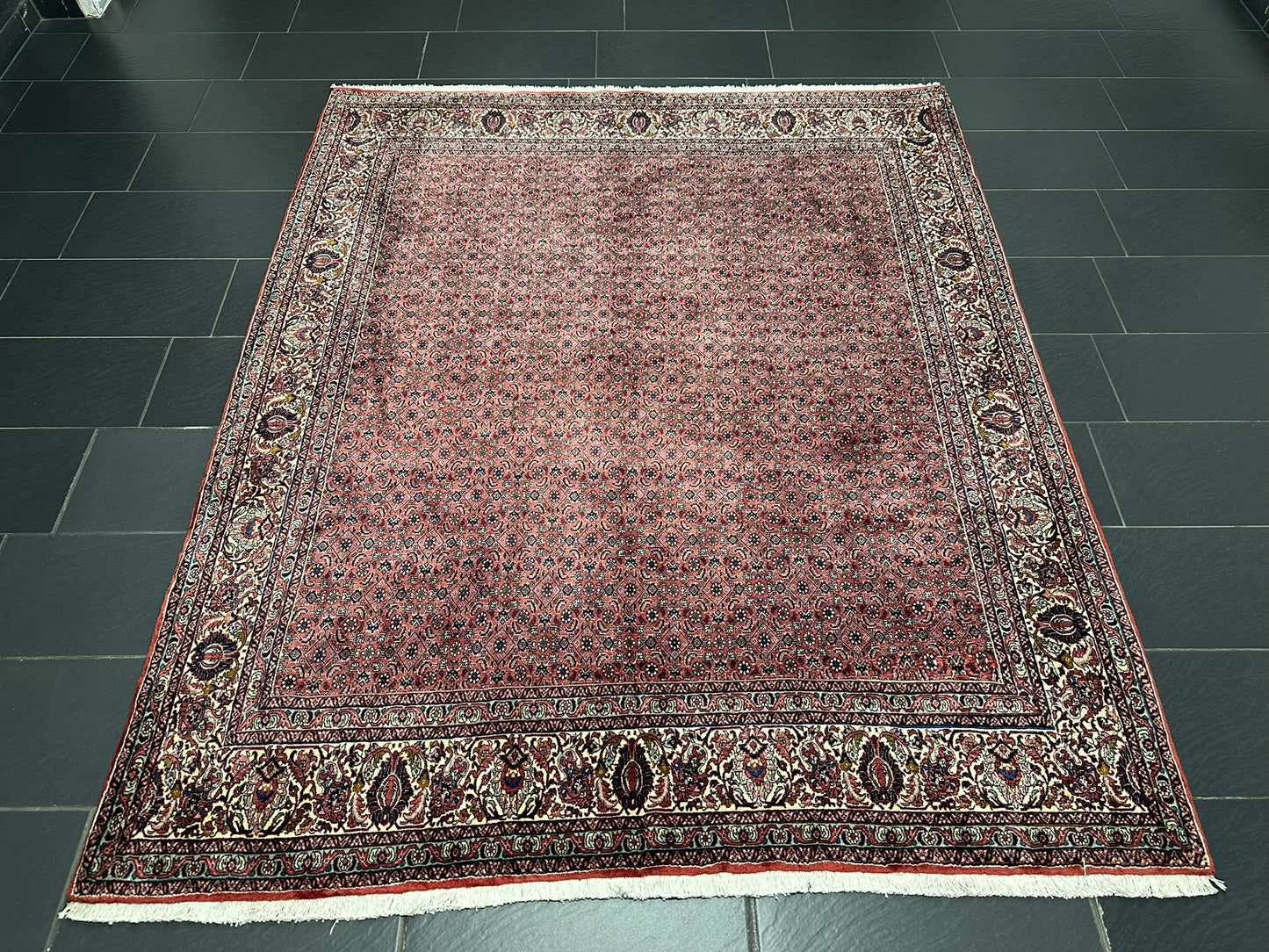 Handgeknüpfter Bidjar Teppich Wolle 255x210 cm Neu