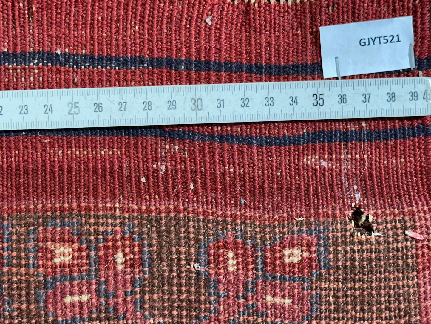 Antik Orientteppich handgeknüpft Afghan Hadjlu  200x125 cm