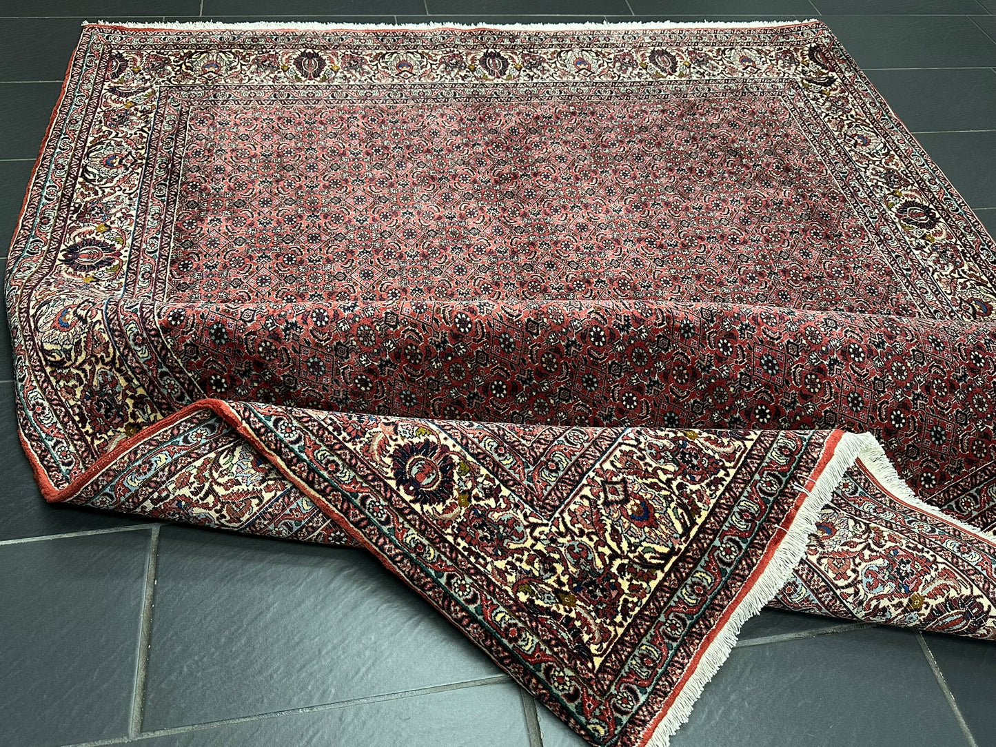 Handgeknüpfter Bidjar Teppich Wolle 255x210 cm Neu