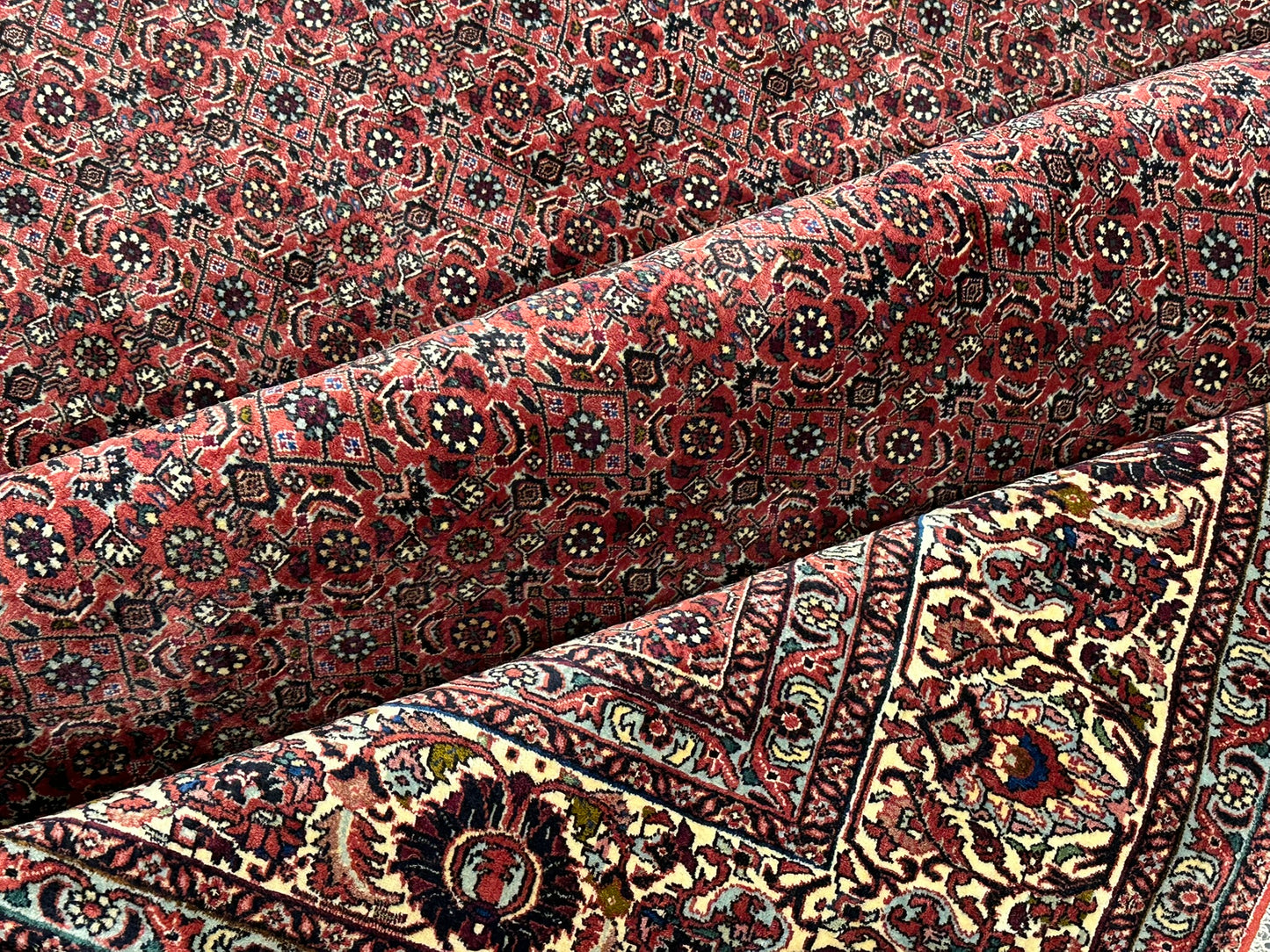 Handgeknüpfter Bidjar Teppich Wolle 255x210 cm Neu