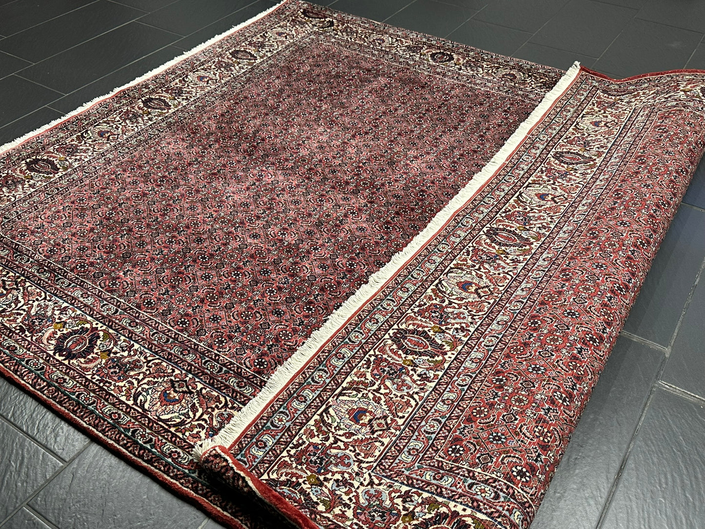 Handgeknüpfter Bidjar Teppich Wolle 255x210 cm Neu