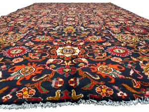 Handgeknüpfter Malayer Art Deco Antiker Teppich 305x210 cm