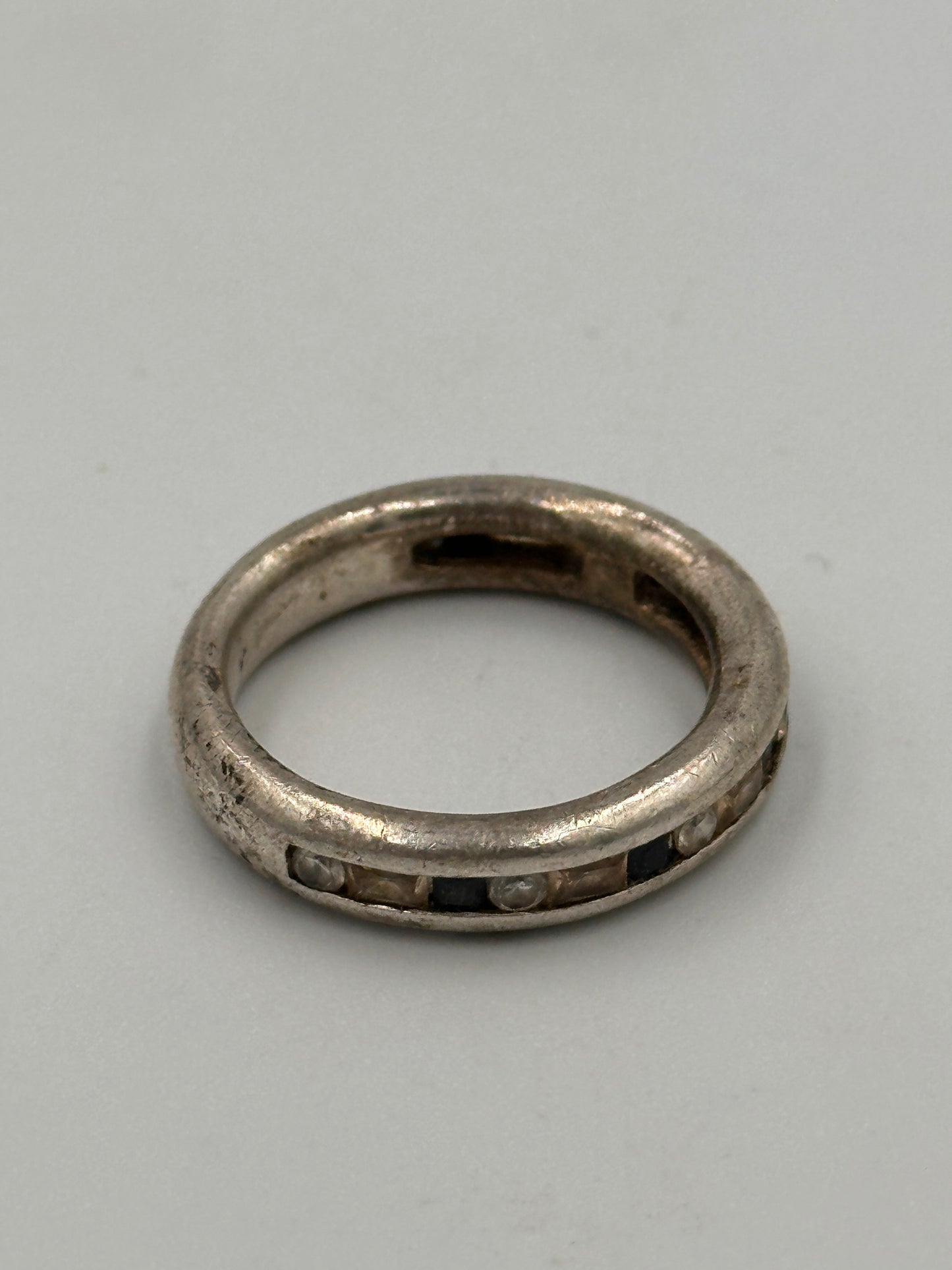 Silber 925 Ring mit Verschiedenen Steinen