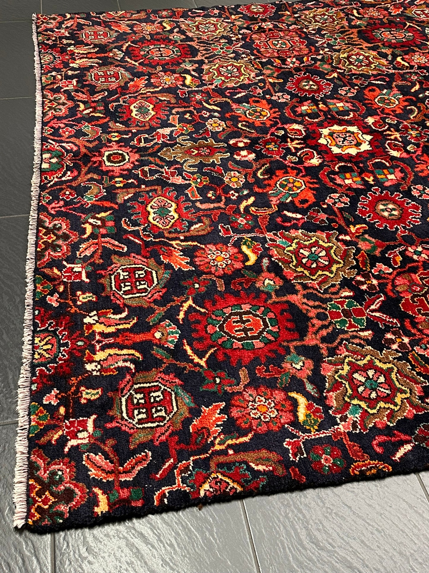 Handgeknüpfter Malayer Art Deco Antiker Teppich 305x210 cm