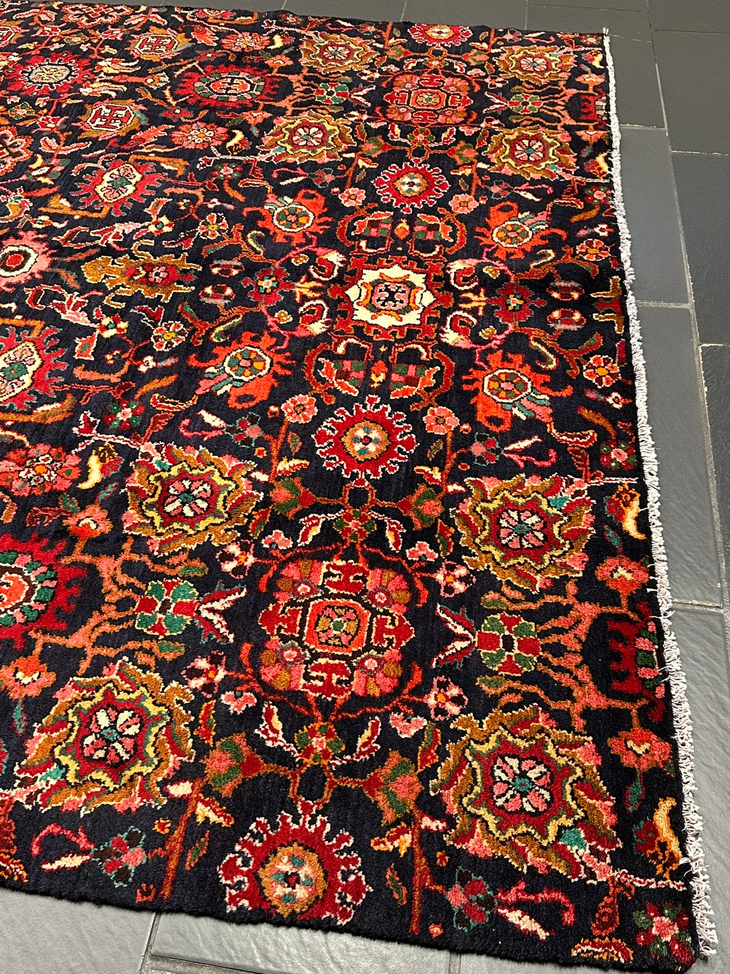 Handgeknüpfter Malayer Art Deco Antiker Teppich 305x210 cm