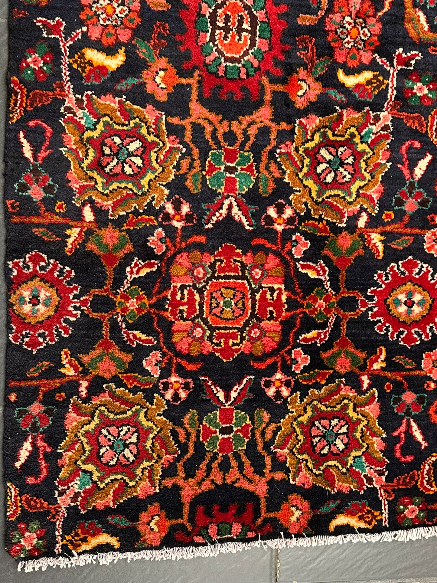 Handgeknüpfter Malayer Art Deco Antiker Teppich 305x210 cm