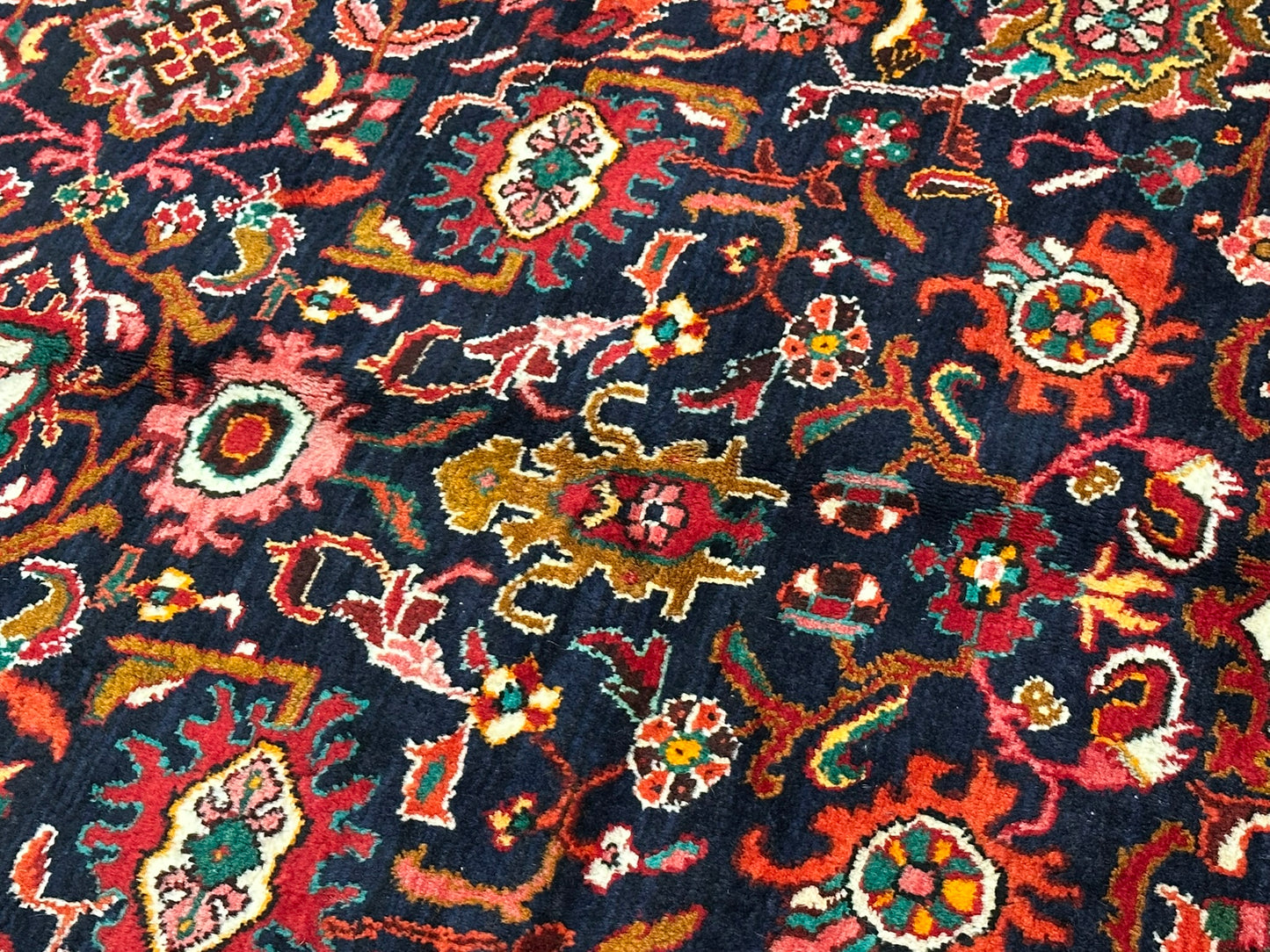 Handgeknüpfter Malayer Art Deco Antiker Teppich 305x210 cm