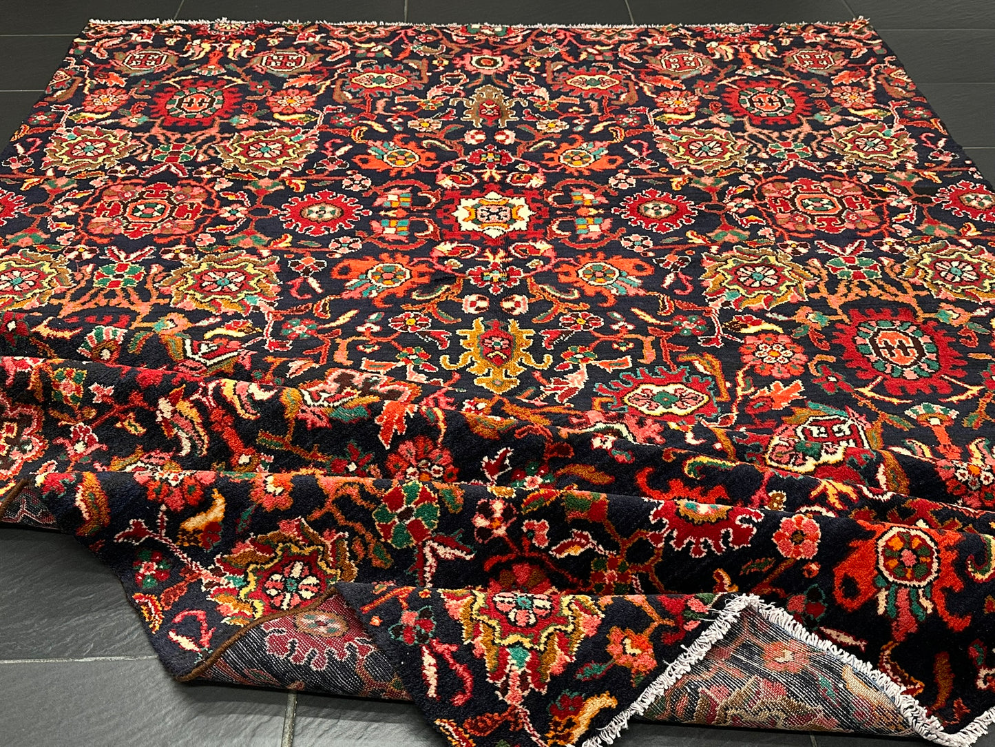 Handgeknüpfter Malayer Art Deco Antiker Teppich 305x210 cm