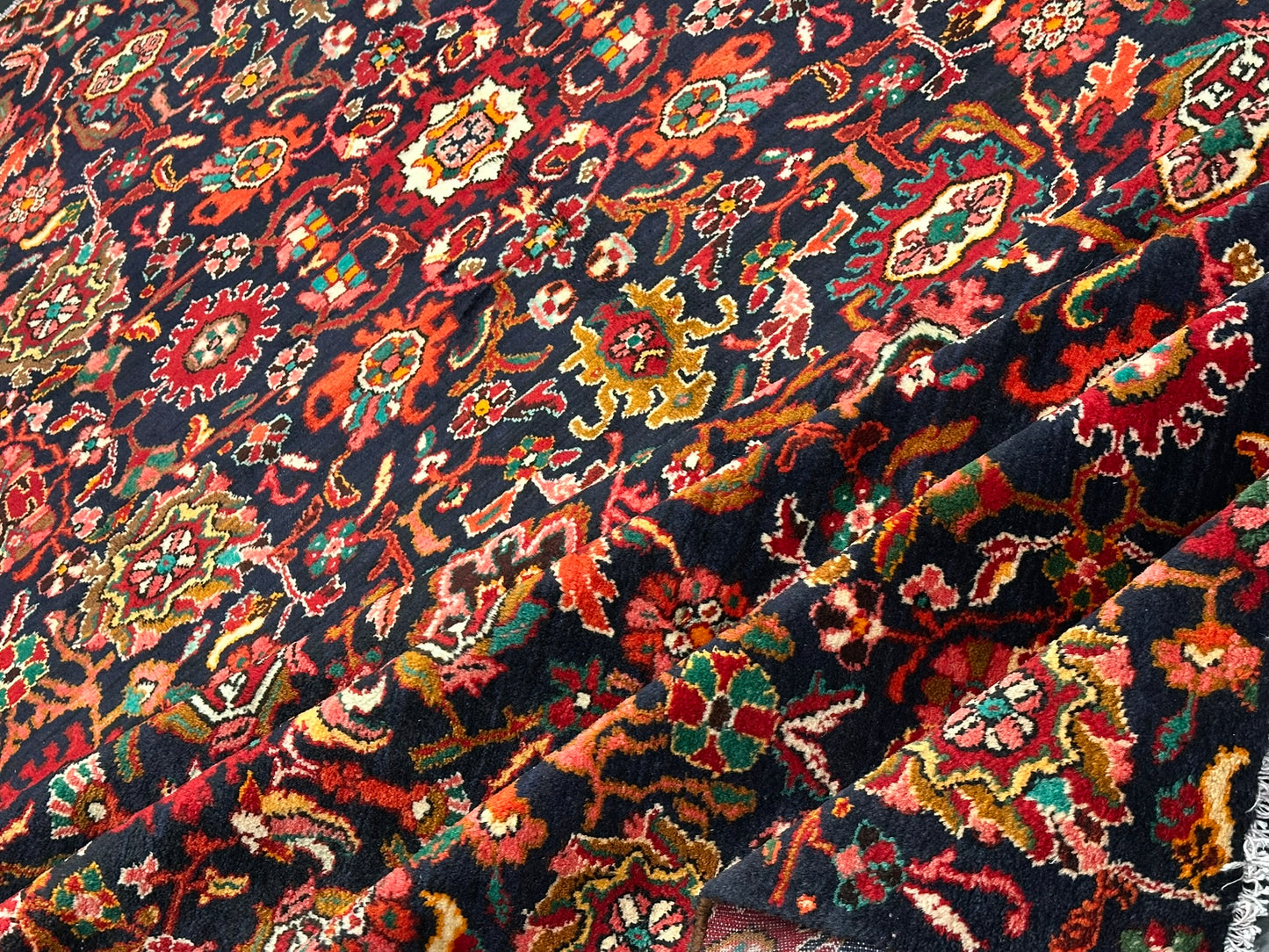 Handgeknüpfter Malayer Art Deco Antiker Teppich 305x210 cm
