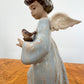 Lladró Porzellan Figur - Engel mit kleinem Vogel
