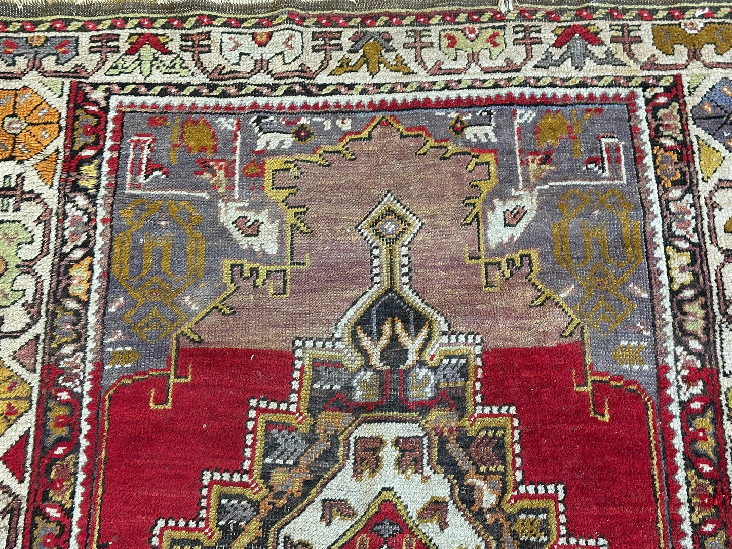 Antik Orientteppich handgeknüpft Türkei Anatolien  Wolle 180x117 cm
