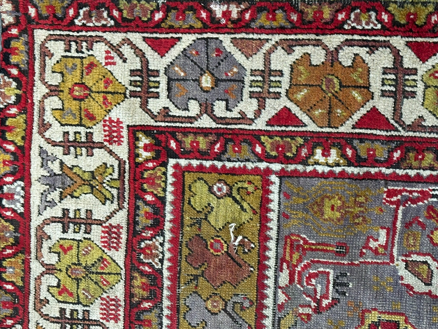 Antik Orientteppich handgeknüpft Türkei Anatolien  Wolle 180x117 cm