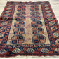   Antik Orientteppich handgeknüpft Afghan Ersari  Wolle 135x97 cm