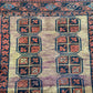   Antik Orientteppich handgeknüpft Afghan Ersari  Wolle 135x97 cm