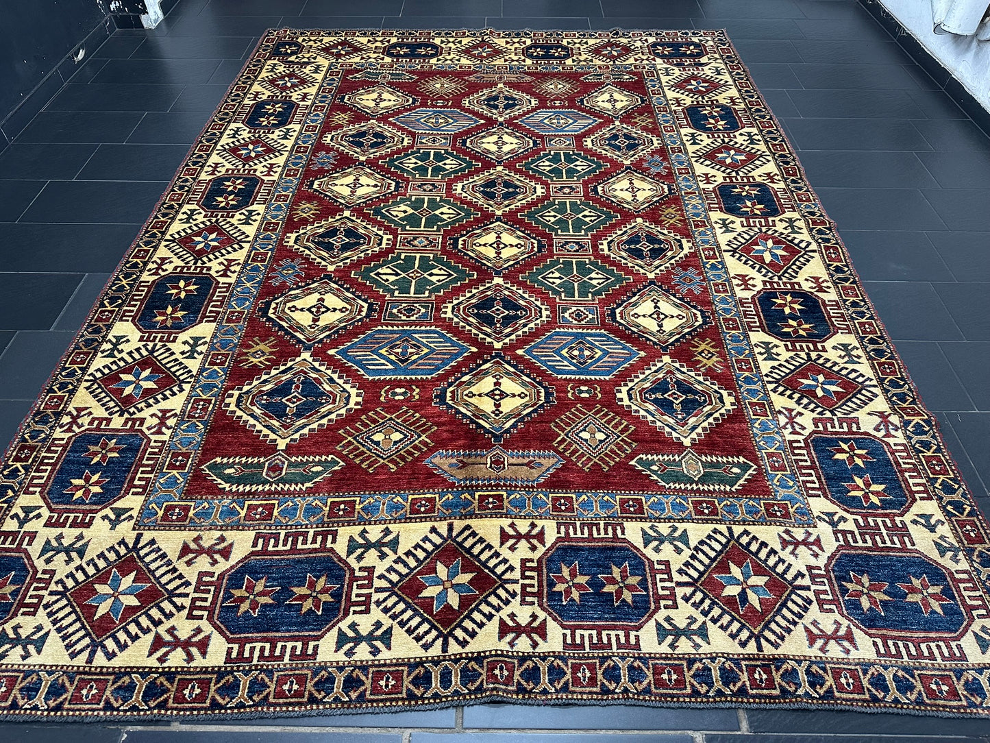 Handgeknüpfter Ziegler Kazak Teppich Pakistan 375x275 cm