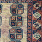   Antik Orientteppich handgeknüpft Afghan Ersari  Wolle 135x97 cm