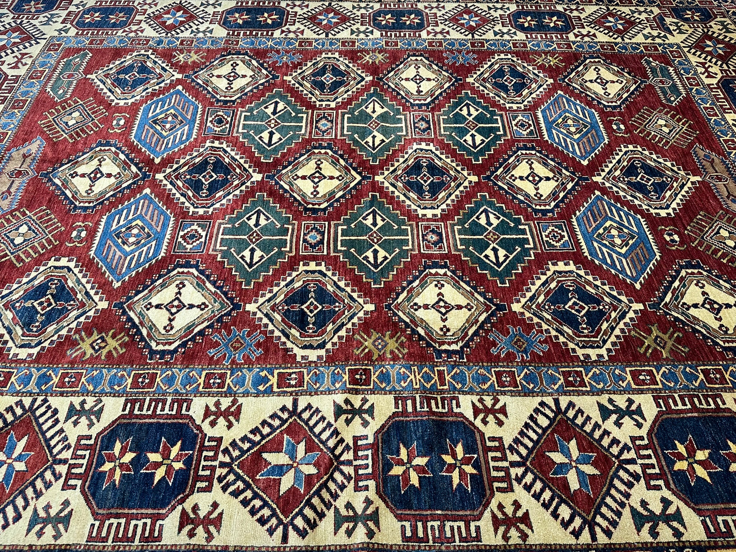 Handgeknüpfter Ziegler Kazak Teppich Pakistan 375x275 cm